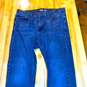 Dark Old Navy relaxed slim taper w/flex Jeans